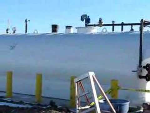 Jet fuel tank installed