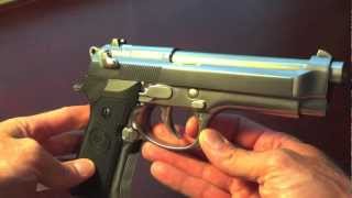 WE-Tech M-9 silver airsoft pistol