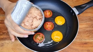 Do you have eggs and canned tuna at home❓❓ Easy recipes