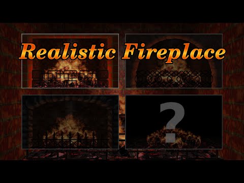 Realistic Fireplace Video