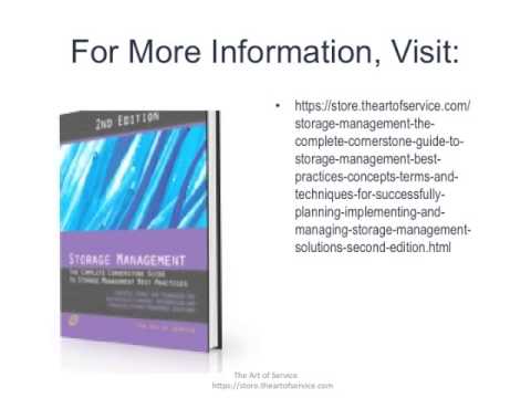 Storage Management   The Complete Cornerstone Guide to Storage Management Best Practices Concepts  T