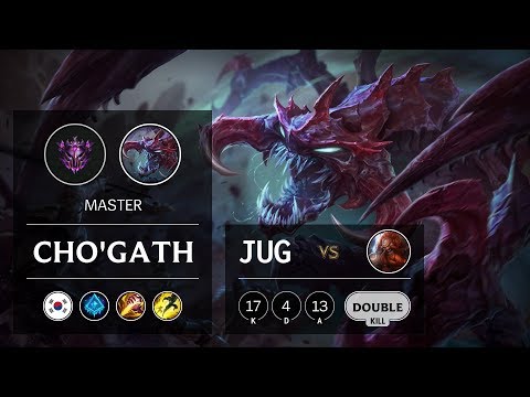 Cho'Gath Jungle vs Gragas - KR Master Patch 9.12