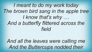 Elton John - I Meant To Do My Work Today (A Day In The Country) Lyrics