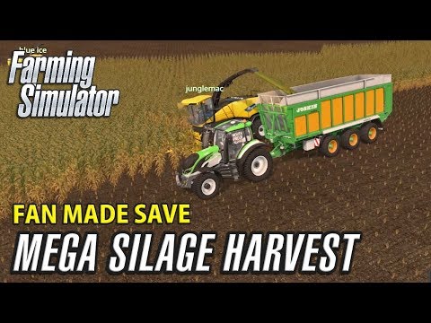 Mega Silage Harvest - Fan Made Savegame | Farming Simulator 17 Multiplayer