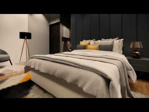 3d render animation | Bedroom design