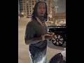 Moneybagg Yo eating on rolls Royce hood and say lemonade pepper the best #memphis #moneybaggyo