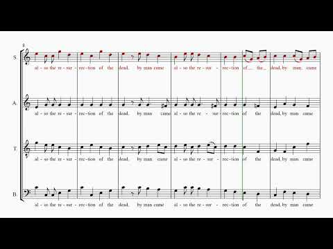 Handel's Messiah Part 46 - Since by man came death  - Soprano practice part