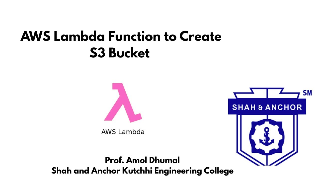 AWS Lambda function to Create  S3 Bucket