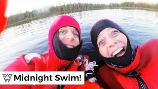SWIMMING at The Arctic Circle?! Arriving to Rovaniemi Finland