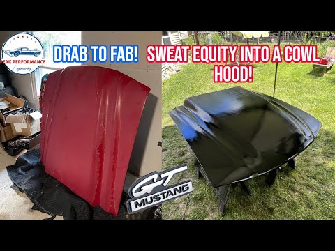 Restoring a used $150 fiberglass cowl hood for 94-98 SN95 Mustangs - Project “Plan A” for HRPT 2023