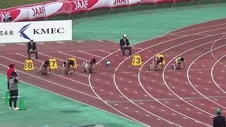 第41回北九州陸上カーニバル 高校男子100m B決勝