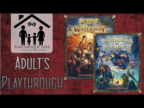 Lords of Waterdeep Playthrough (w/ Scoundrels of Skullport) (Board game overview, gameplay & review)