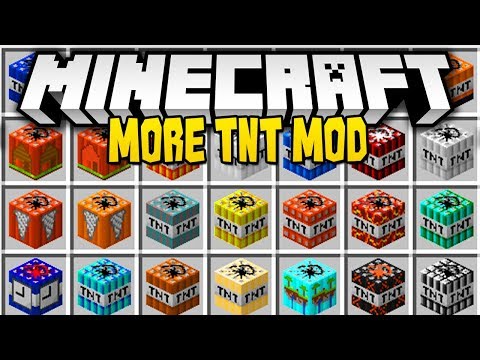 Minecraft MORE TNT MOD (Mod Showcase)