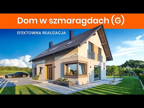 Dom w szmaragdach (G) - Efektowna realizacja domu z poddaszem użytkowym I ARCHON+ Projekty Domów