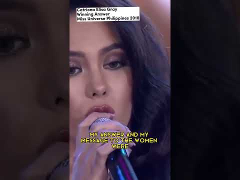 Catriona Gray Winning answer in Binibining Pilipinas 2018 #choztv #pageantsecrets #bbp2018 #bbp