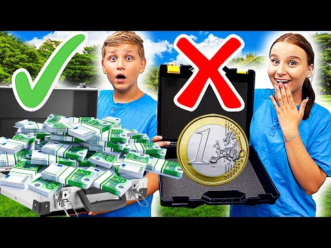 ÖFFNE nicht den FALSCHEN KOFFER ! 💶😵(1000€  Challenge) - Celina