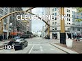 Driving Downtown Cleveland 4K HDR USA