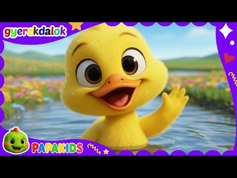 Öt Kis Kacsa Fürdik a Csatornában – Vidám Gyerekdal | Gyerekdalok