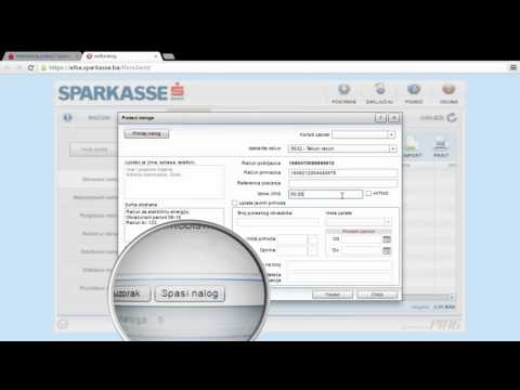Sparkasse netBanking   kreiranje naloga za UPP placanje