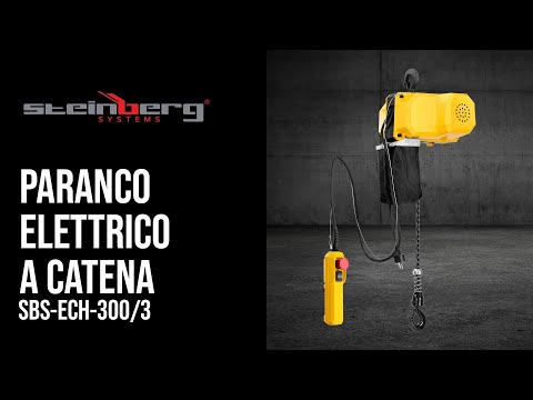 Video - Paranco elettrico a catena - 300 kg - 3 m