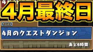 【パズドラ】4月のやり忘れチェック！駆け込みで色々消化していく！【スー☆パズドラ】