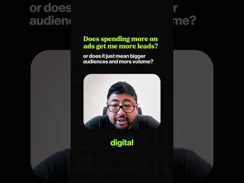 Watch Ge explain how ad spend relates to lead volume