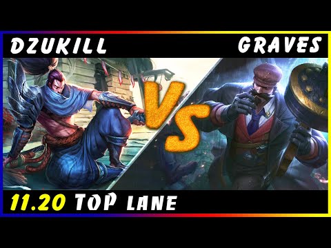 Dzukill - Yasuo vs Graves TOP Patch 11.20 - Yasuo Gameplay