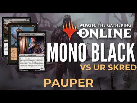 MTG PAUPER MONO BLACK CONTROL DECK - VS UR SKRED FAERIES