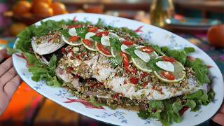 ปลานื้งมะหนาว ทำแบบนี้อร่อยมาก🌶! - Spicy Royal Sea Bream🌶 🔥 A Fiery Delight!