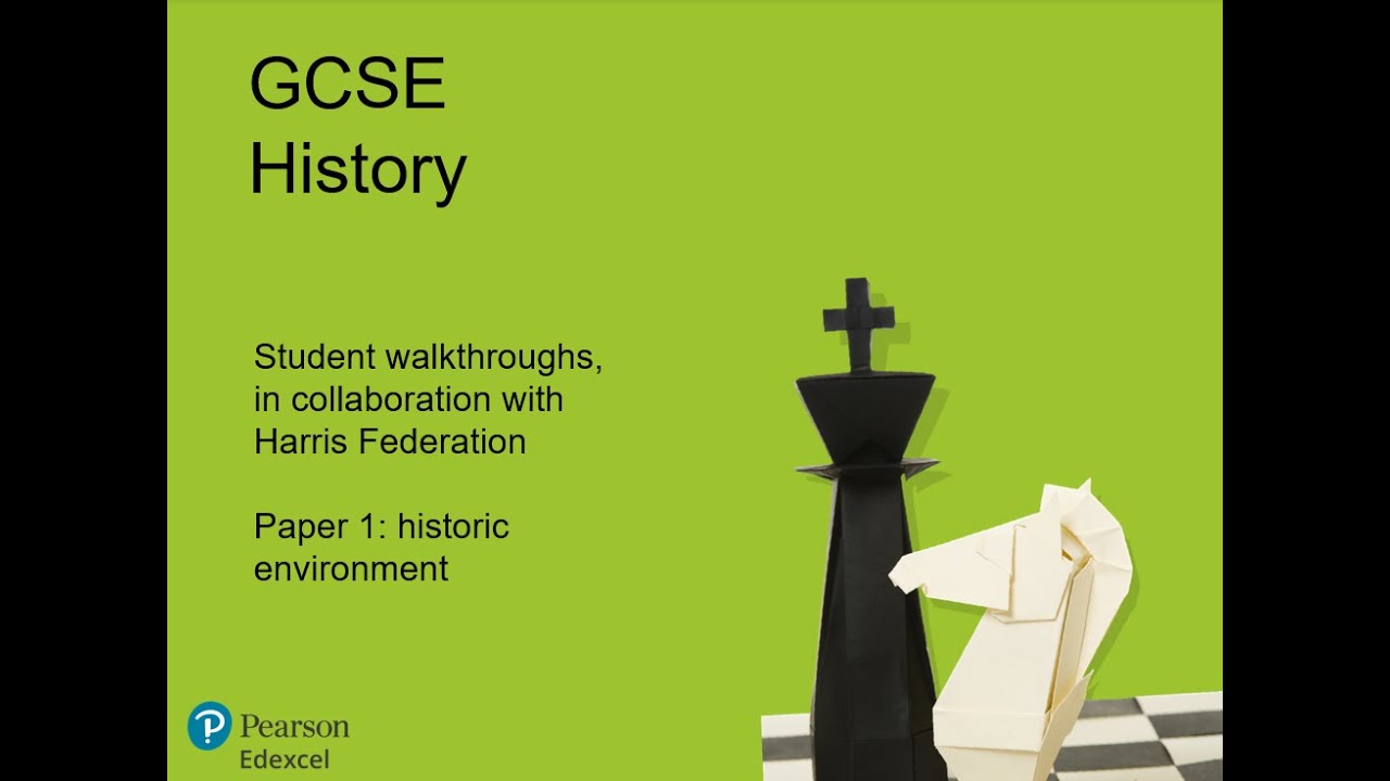 Edexcel GCSE History Summer 2024 Student Walkthrough Part 1: Paper 1 Section A Historic Environment
