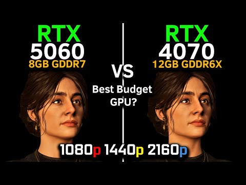 RTX 5060 vs RTX 4070 12GB | 1080p, 1440p, 4K | DLSS 4 | Best Budget GPU? | Gaming Test 2026