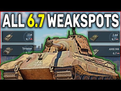 Weak Spot Guide for 6.7 Tanks (GET BETTER AT WAR THUNDER)