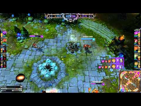 Ezreal noob pulls off spawn snipe double