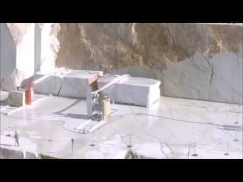 How does marble stone are mining and making into slabs and tiles