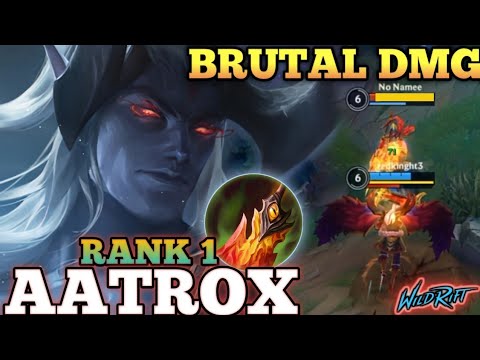 AATROX UNDERRATED OP BUILD! BRUTAL 16 KILLS - TOP 1 GLOBAL AATROX BY Redkinght3 - WILD RIFT