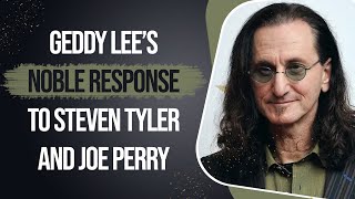 Geddy Lee’s Noble Response To Steven Tyler And Joe Perry