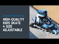 ROLLERBLADE Inline-Skates Microblade SL Schwarz/Himmelblau, 36.5-40.5