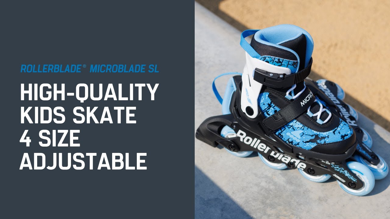 ROLLERBLADE Inline-Skates Microblade SL Schwarz/Himmelblau, 36.5-40.5