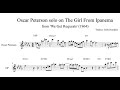 Oscar Peterson solo transcription - The Girl from Ipanema
