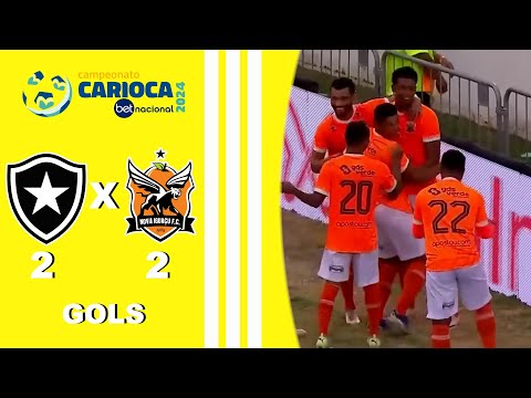 BOTAFOGO 2X2 NOVA IGUAÇU - CARIOCÃO 2024 - TAÇA GUANABARA - 6ª RODADA