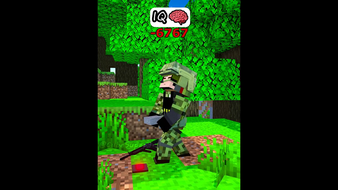 How Different IQ Soldier Avoid A Land Mine - MAIZEN Minecraft Animation #shorts