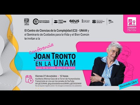 Jornada de Cuidados para la Vida y el Bien Común | Joan Tronto