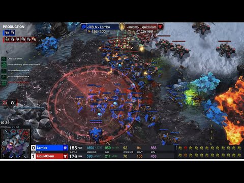 Starcraft II HomeStory Cup XXI 2022 Jul24 Lambo(Z) v LiquidClem(T) Game 1 MAPS- [ESL] Inside and Out
