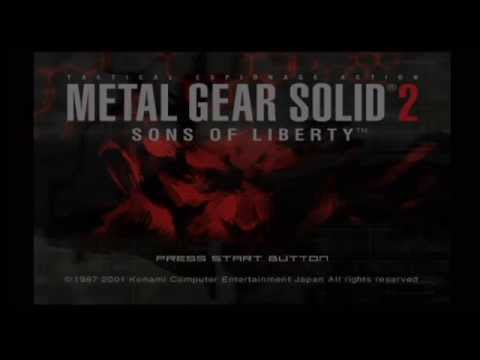 Metal Gear Solid 2 Sons Of Liberty Title Screen & Intro