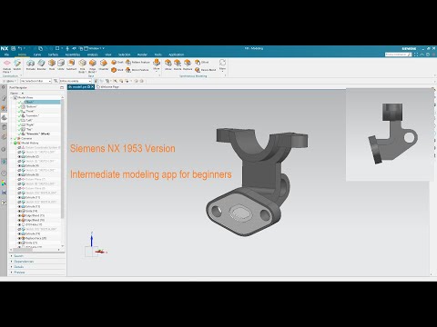 Siemens NX 1953 For Beginners Modeling - Medium Level