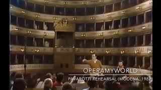 Luciano Pavarotti Rehearsing “Celeste Aida” (Modena, 1982) Rare VHS Video