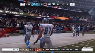 Yr 1 Wk 10: Bears (5-3) vs Lions (5-3)