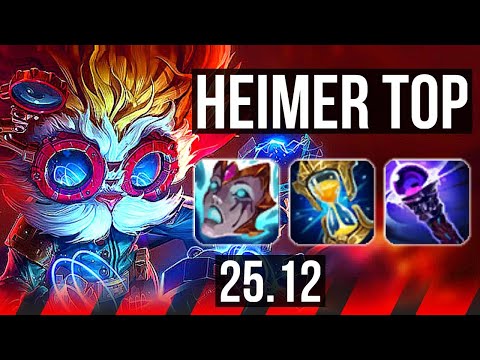 HEIMERDINGER vs SHEN (TOP) | 600+ games, 49k DMG | KR Master | 25.12