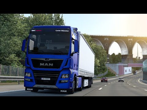 ETS2 1.45 - ProMods 2.62 MAN TGX 18.480 - Trip: Chemnitz - Stargard