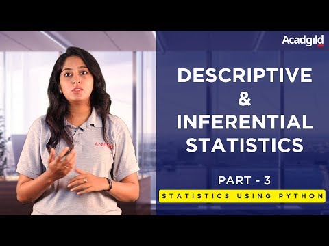 Statistics Using Python Tutorial Part 3descriptive Inferential Statisticsdata Science Tutorial 3